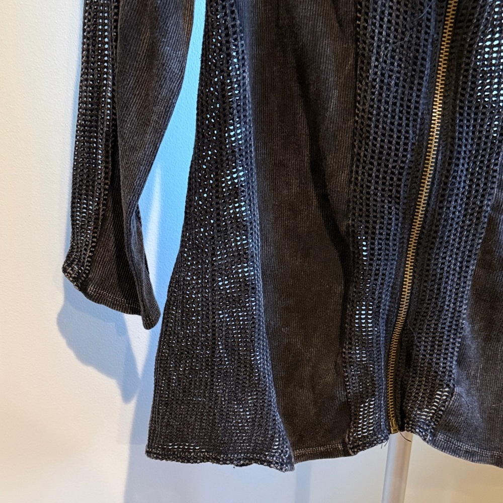 T Party Mesh Hoodie Black Size Small - Picture 3 of 5
